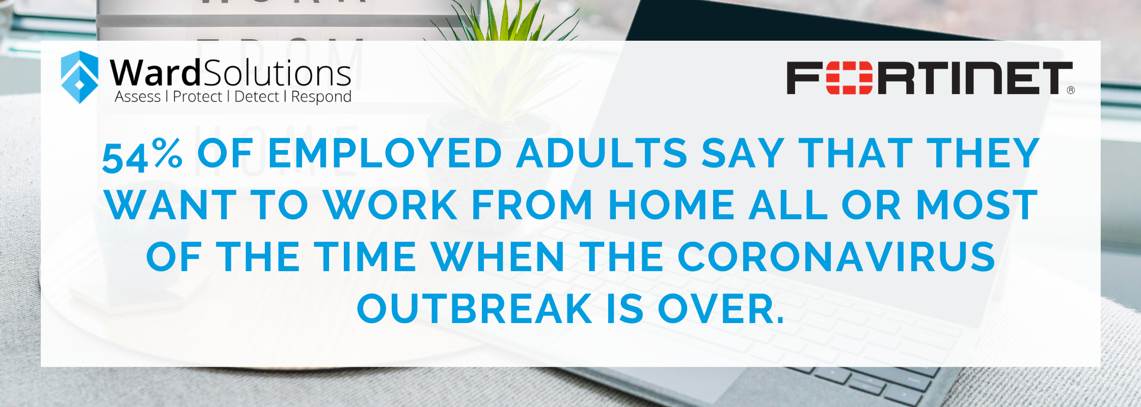 54% of employed adults say that they want to work from home all or most of the time when the coronavirus outbreak is over.