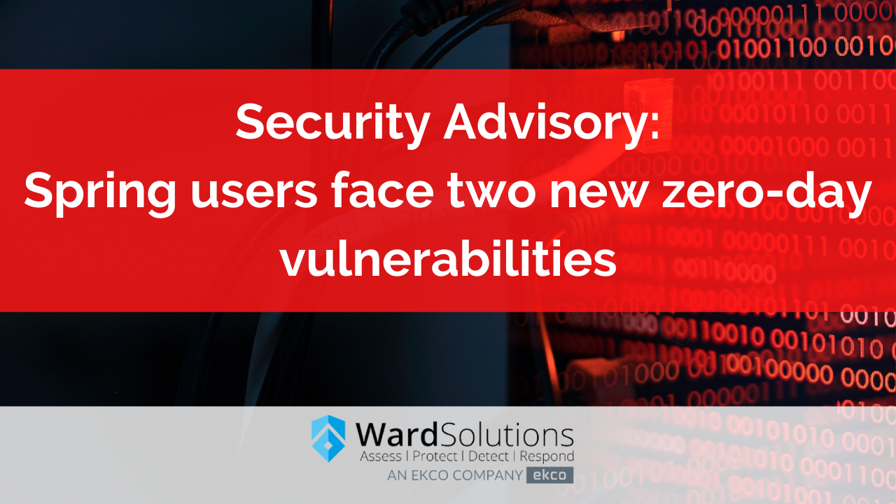 Security Advisory – Spring users face two new zero-day…
